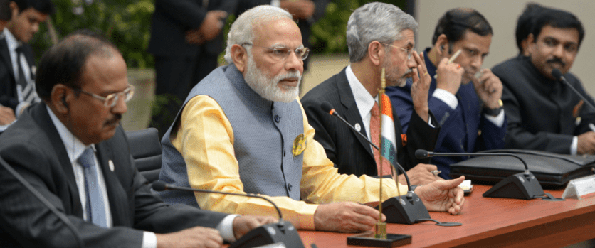 Foto: Presidencia de México. Narendra Modi, primer ministro de la República de la India, durante su Visita de Trabajo a México.