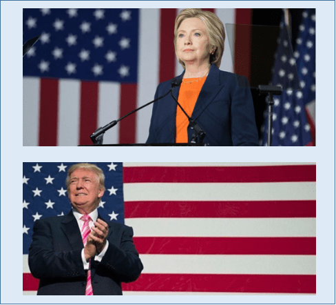Foto: Páginas oficiales de los candidatos. Al inicio de la semana, el principal riesgo al alza para el tipo de cambio provendrá de las noticias relacionadas al proceso electoral de Estados Unidos, ya que hoy por la noche a las 20:00 horas, los candidatos a la presidencia Hillary Clinton y Donald Trump, participarán en su primer debate.