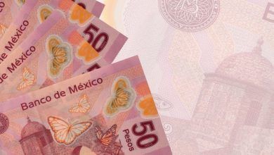 El peso mexicano cerró con una apreciación de 0.67% o 13.5 centavos, con el tipo de cambio cotizando cerca de 19.82 pesos por dólar. The Mexican peso closed with an appreciation of 0.67% or 13.5 cents, with the exchange rate trading close to 19.82 pesos per dollar.
