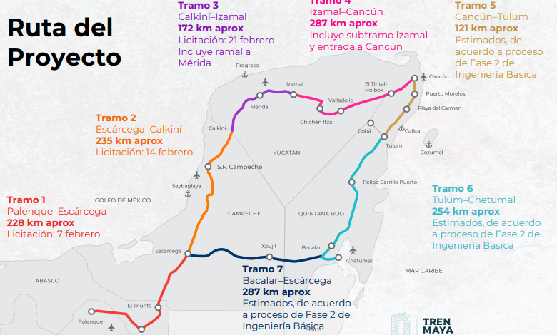 El Tren Maya, un proyecto insignia de la actual gobierno federal de México, llevaba un avance físico acumulado total de 13.67% al mes de mayo de 2021, de acuerdo con datos de la Secretaría de Hacienda y Crédito Público (SHCP). The Maya Train, a flagship project of the current federal government of Mexico, had a total accumulated physical progress of 13.67% as of May 2021, according to data from the Ministry of Finance and Public Credit (SHCP).