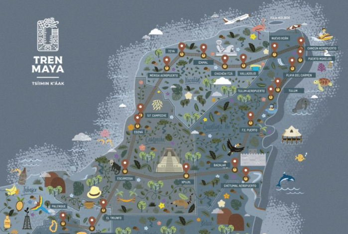 La Secretaría de Turismo informó sobre el presupuesto ejercido para el Tren Maya. The Ministry of Tourism reported on the budget used for the Mayan Train.